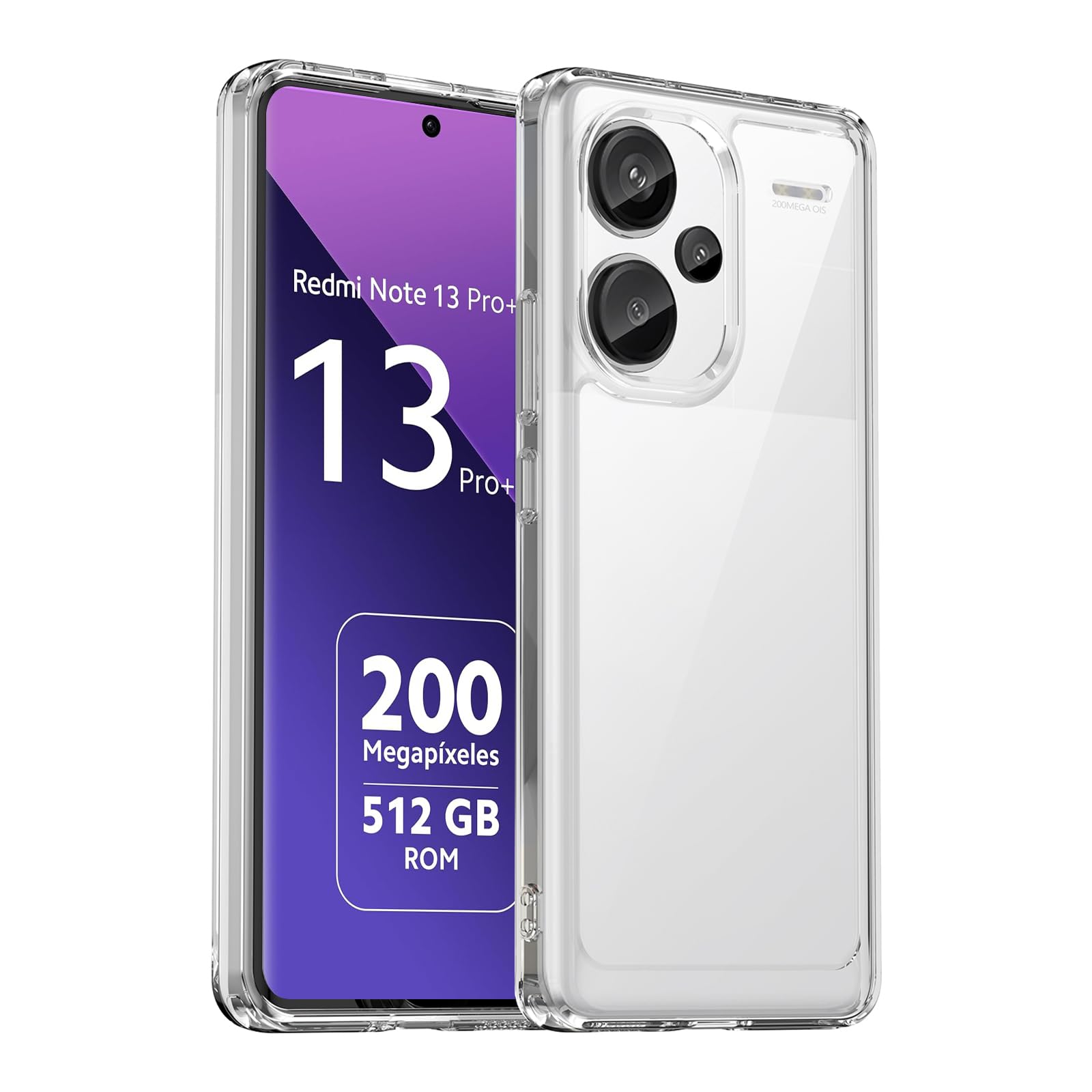 Amazon | For Xiaomi Redmi Note 13 Pro+ 5G ケース TPU+PC素材 耐衝撃 
