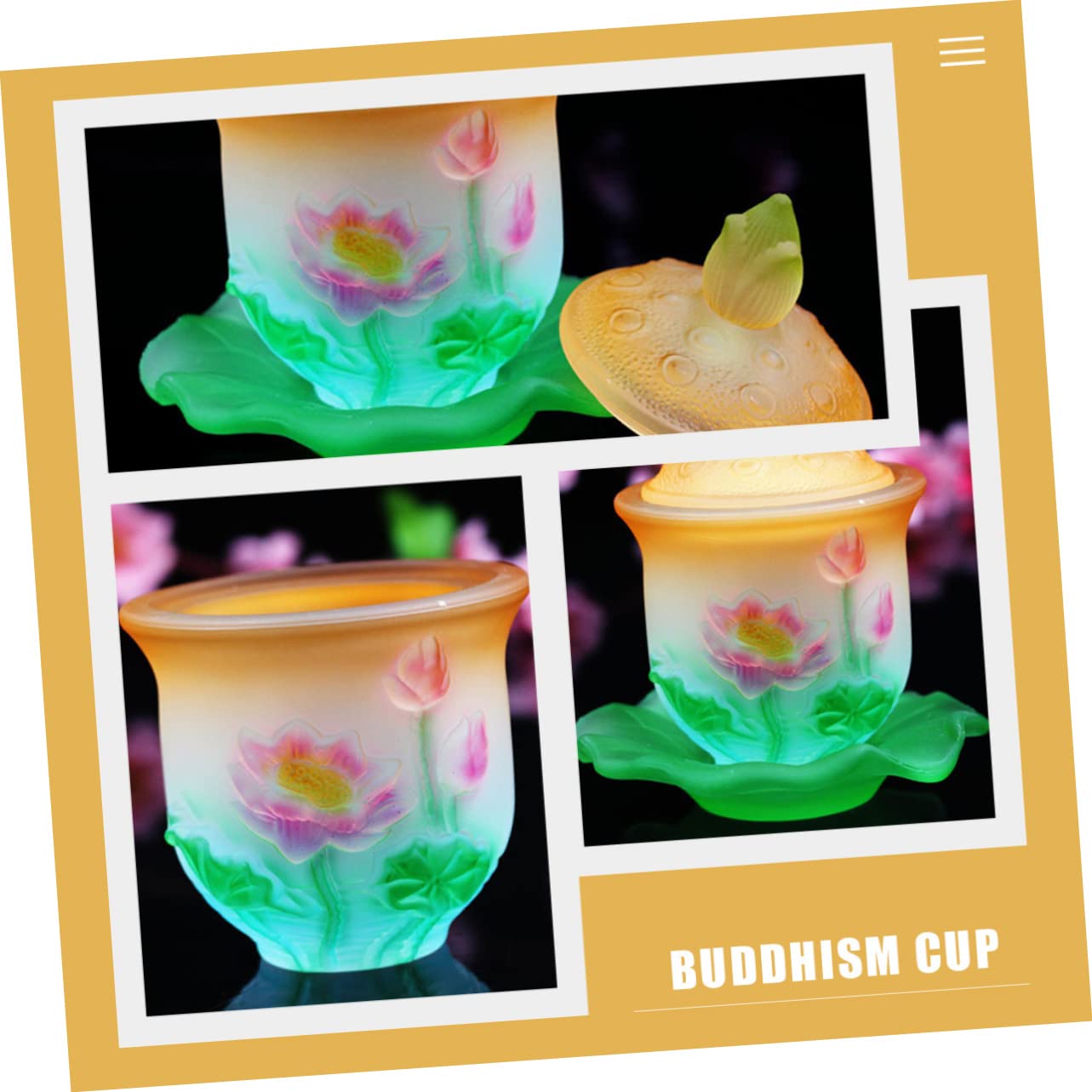 PRETYZOOM 4 Juegos De Copa De Buda Exquisita Copa De Budismo Ofrenda De Agua Tazas Para Beber De Ofrenda Delicada De a Para Altar Sagrada Decorativa Ritual Vasos