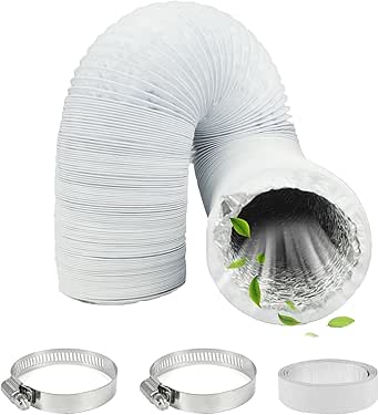 SUPYINI Abluftschlauch 3 Meter - Klimaanlage Schlauch Faltbar CCW Gewinde