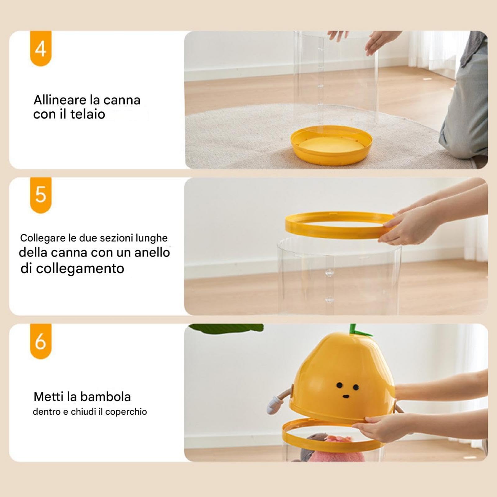 Tubo Transparente Alto Almacenaje Peluches Diseño Vertical Transparente Que