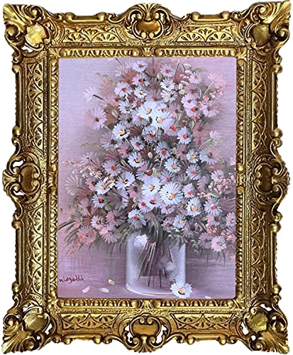 Tableau fleurs de marie Siniogalli pour salon baroque chaleureux