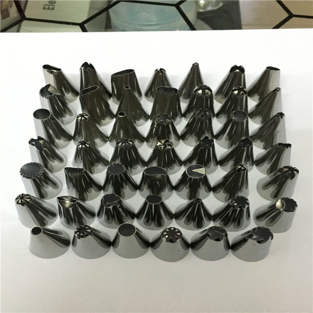 Kuchen 24/48 Edelstahl Düse Tipps DIY Kuchen Dekorieren Werkzeug Icing Piping Creme Spritzbeutel Düse Bäckerei Dekorieren(26pcs Set Green)