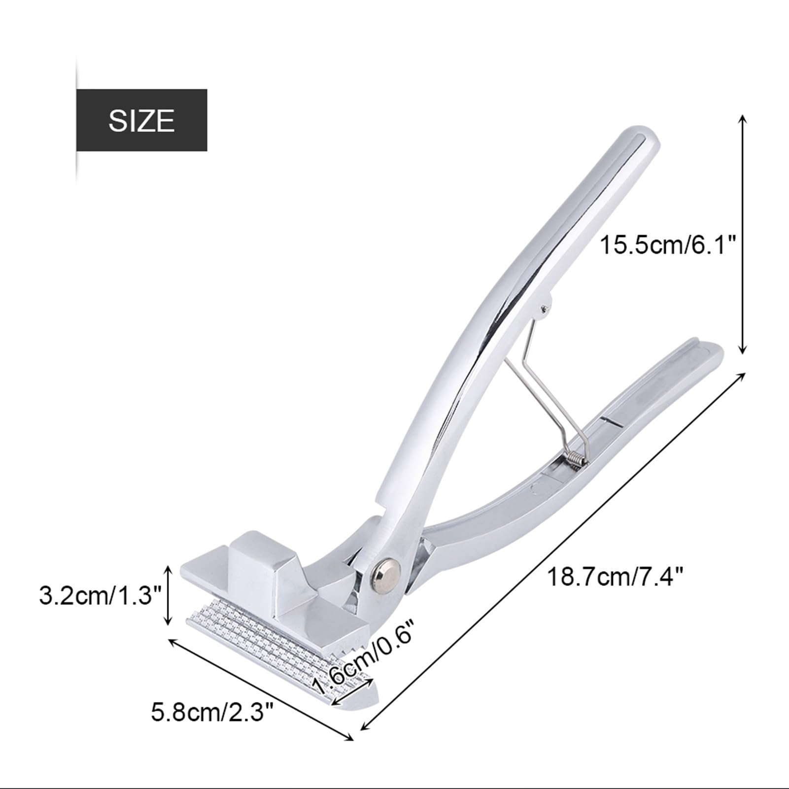 Morsetto in lega di zinco professionale sustvita, pinze di tela che allungano la pittura ad olio strumento di inquadratura con mascella larga 6 cm e design ergonomico