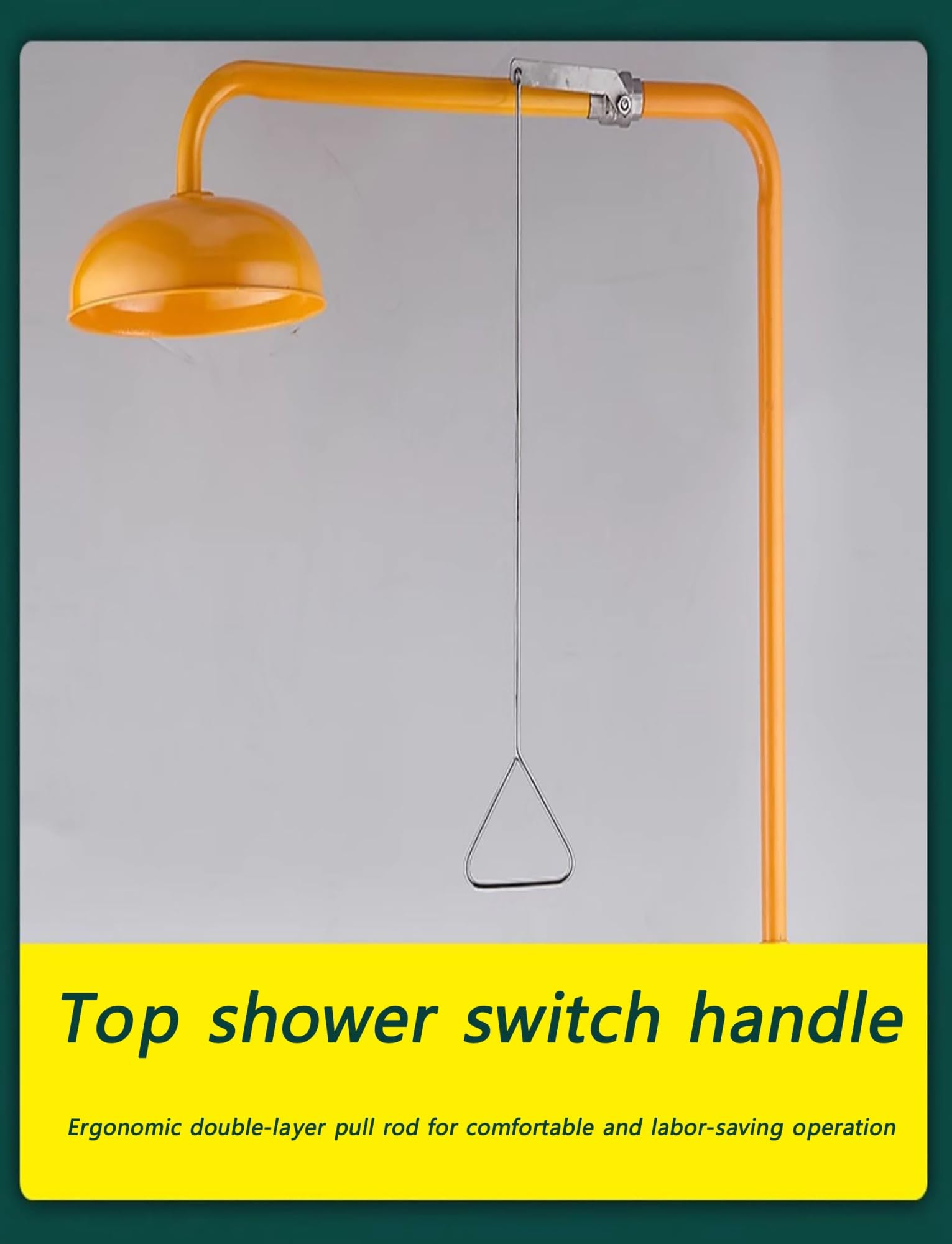 Estación lavaojos de emergencia de acero inoxidable con ducha combinada, ducha de seguridad, for uso en plantas químicas y laboratorios.(Color 3,Pedal model)