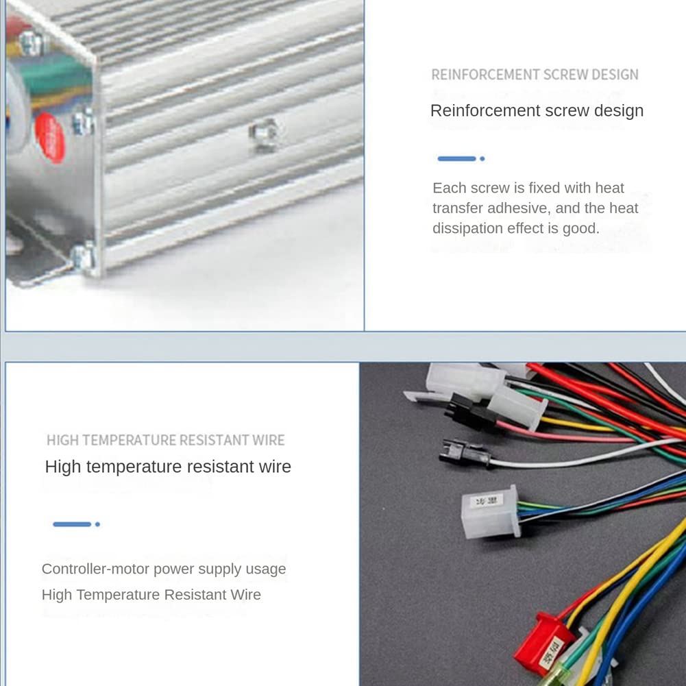 Uziurl 48V/60V/64V 800W Hub Motor Controller – 35A Max, 15MOS, Dual-Mode BLDC For Ebikes & Scooters