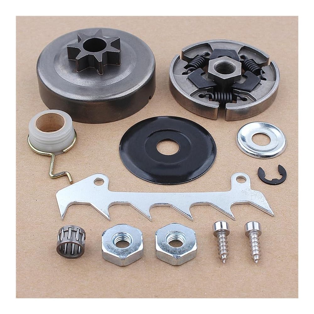 Kit de Engranaje helicoidal con piñón de Tambor de Embrague Besdupa for Motosierra MS230 023 MS250 025 MS210 021 con arandela y Garra de tala
