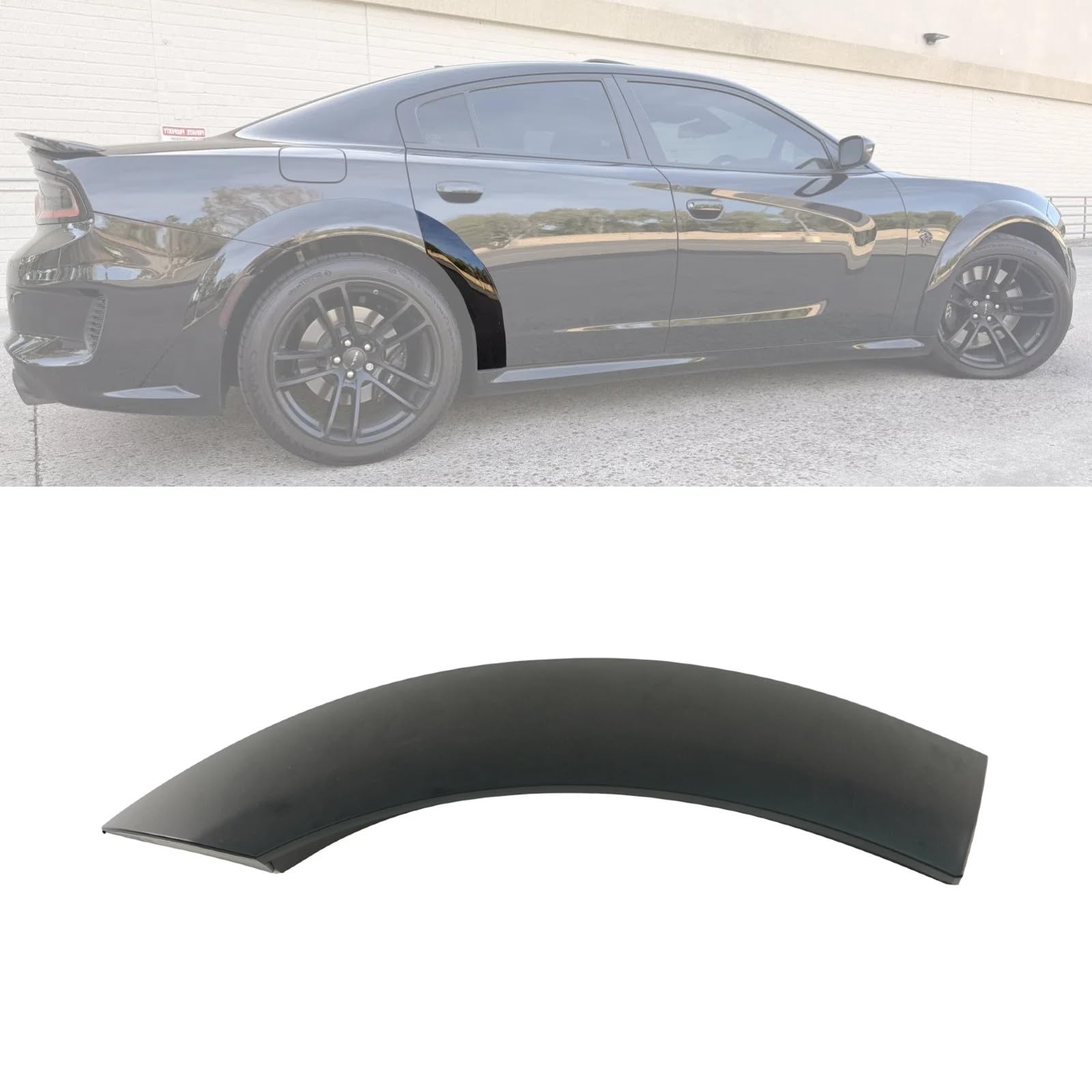 for Dodge Charger SRT Widebody Rear Fender Flares 2020 2021 2022 2023 Black