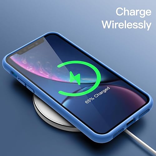 Miniatura 6 de JETech Funda de silicona para iPhone XR, 6.1 pulgadas, funda protectora de cuerpo completo suave y sedosa, a prueba de golpes con forro de