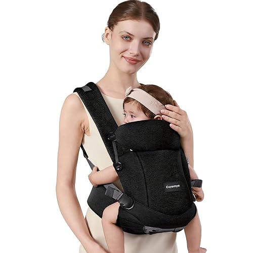 Portabebés, portabebés para recién nacidos a niños pequeños, ancho de entrepierna ajustable, portabebés ergonómico para recién nacidos, soporte