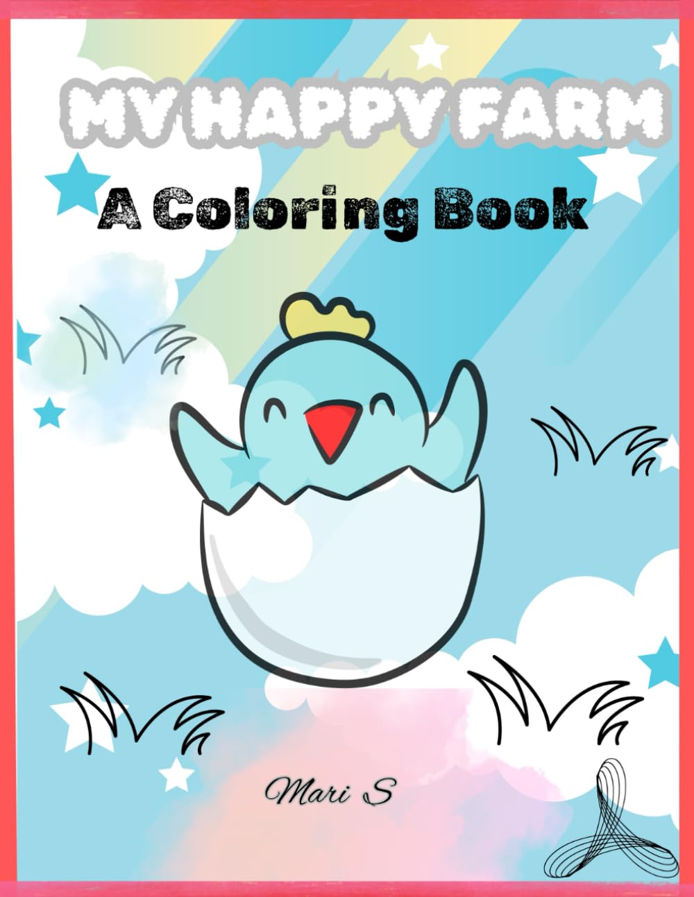 My Happy Farm-Farm Life Copy Color Book for Kids: Fun Side-by-Side Coloring Pages with Color Guides – Learn to Color Animals, Tractors, and Barnyard Scenes (Ages 3-8)