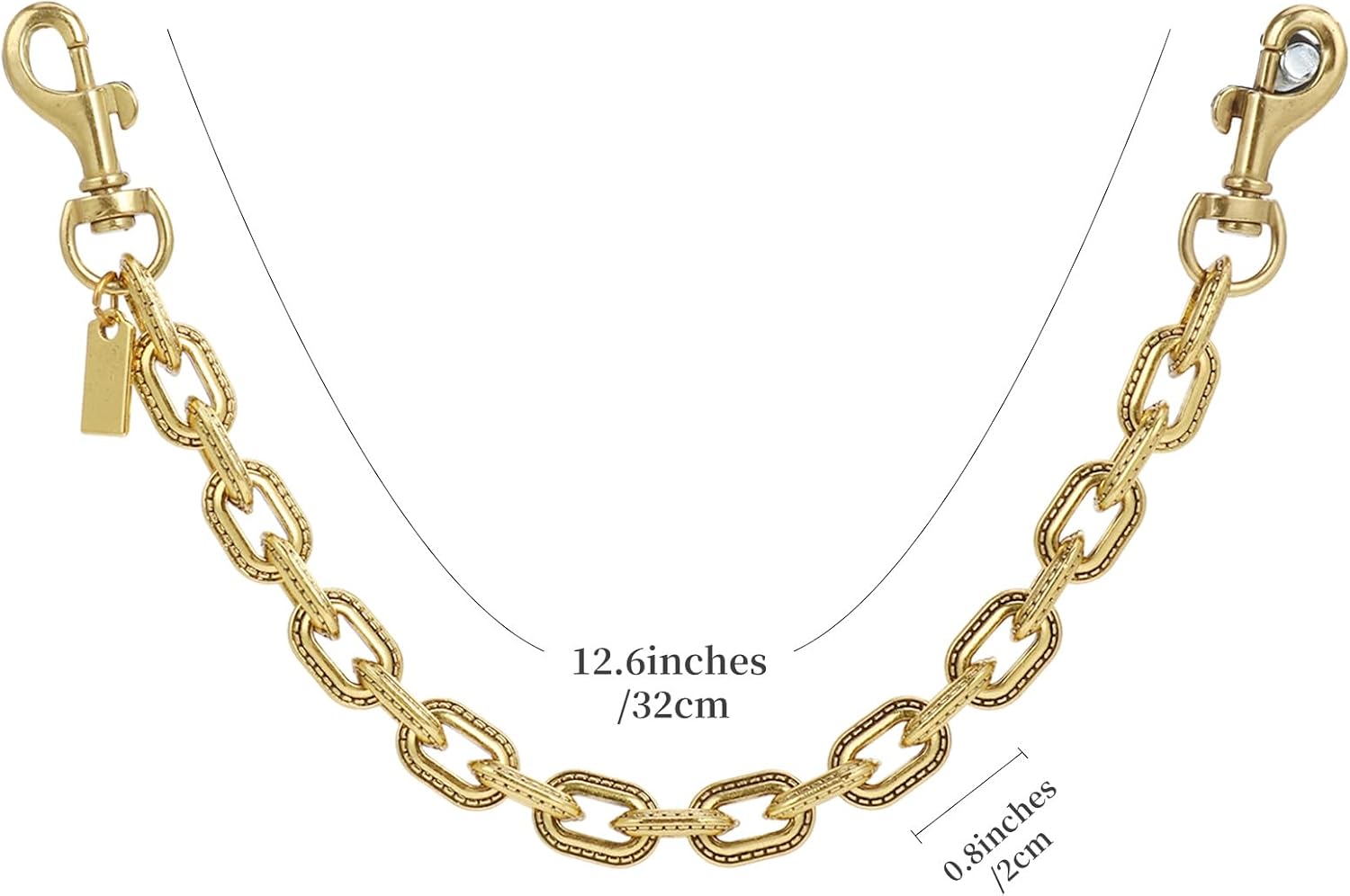 JIMYICLR Geometric Bag Charms, Decorative Purse Chain Charm for Handbags, Purse Extender Chain Keychain for Women - Image 5