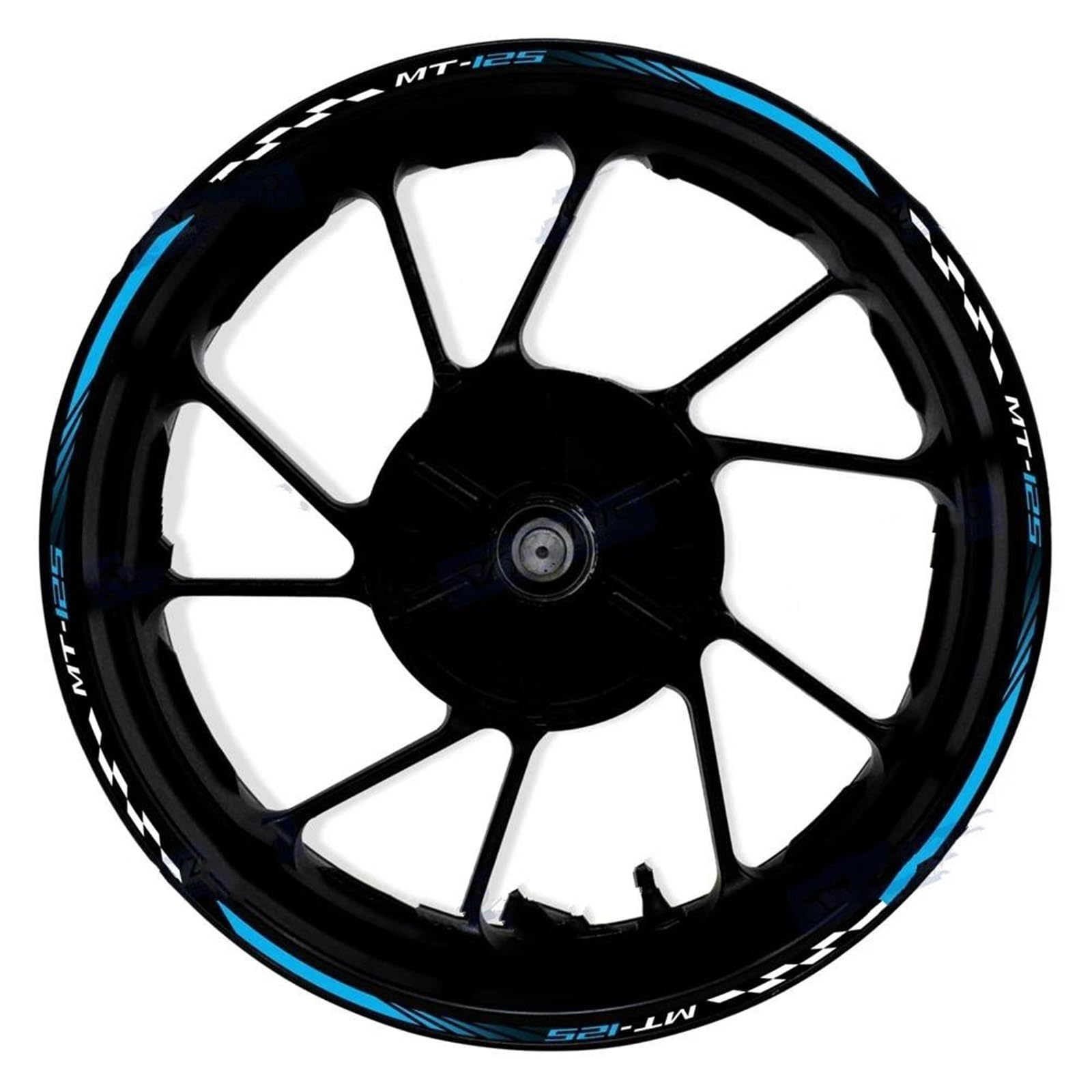Motorcycle Tire Inner Stripe Rim Wheel Sticker for Yamaha MT-125 MT125 Motorbike
