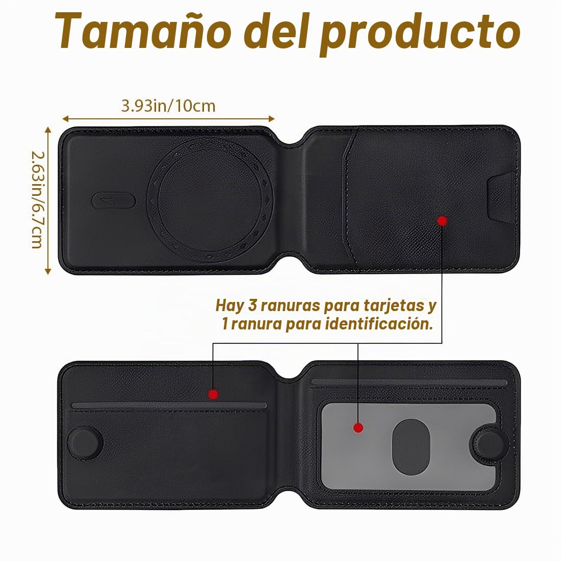 Magsafe - Cartera de piel compatible con iPhone 12/13 Mini/Pro/Max Magsafe - Cartera de piel compatible con iPhone 12/13 Mini/Pro/Max