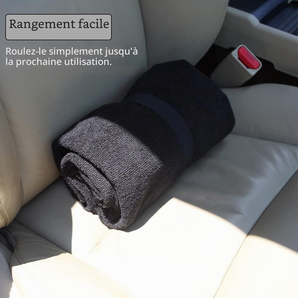 Lot de 2 Housses de siège de Voiture imperméables et Anti-Transpiration pour entraînement Post-Gym, Course à Pied, Natation, Plage et randonnée, Ajustement Universel, antidérapant, pour