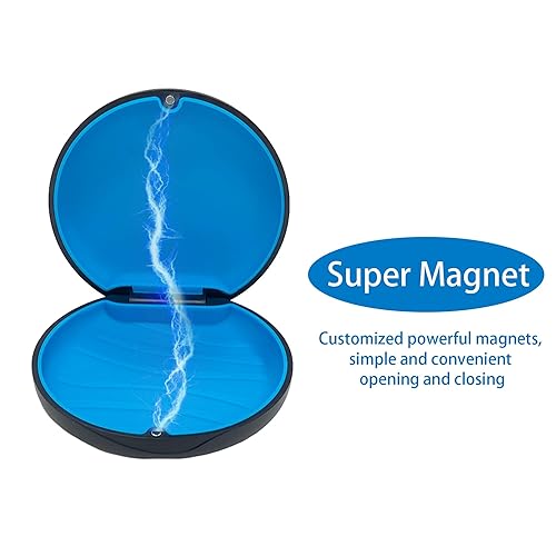 Miniatura 9 de Funda de retención, bonita funda delgada compatible con Invisalign, caja de retención de ortodoncia con cierre magnético personalizado (paquete de 2