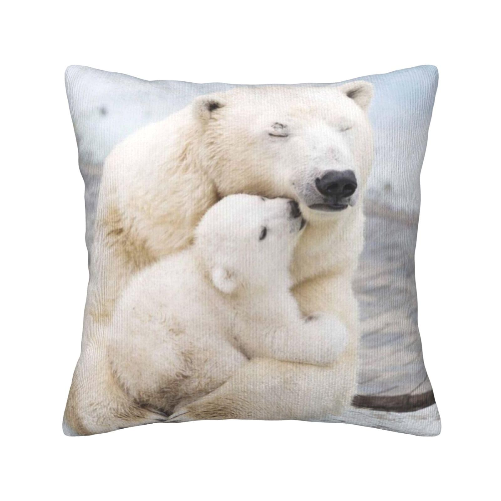 Housse de coussin velours ours polaire pour une ambiance douce chez soi