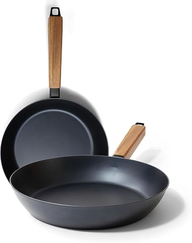 Alva Forest 8" & 11" Carbon Steel Frying Pan Set