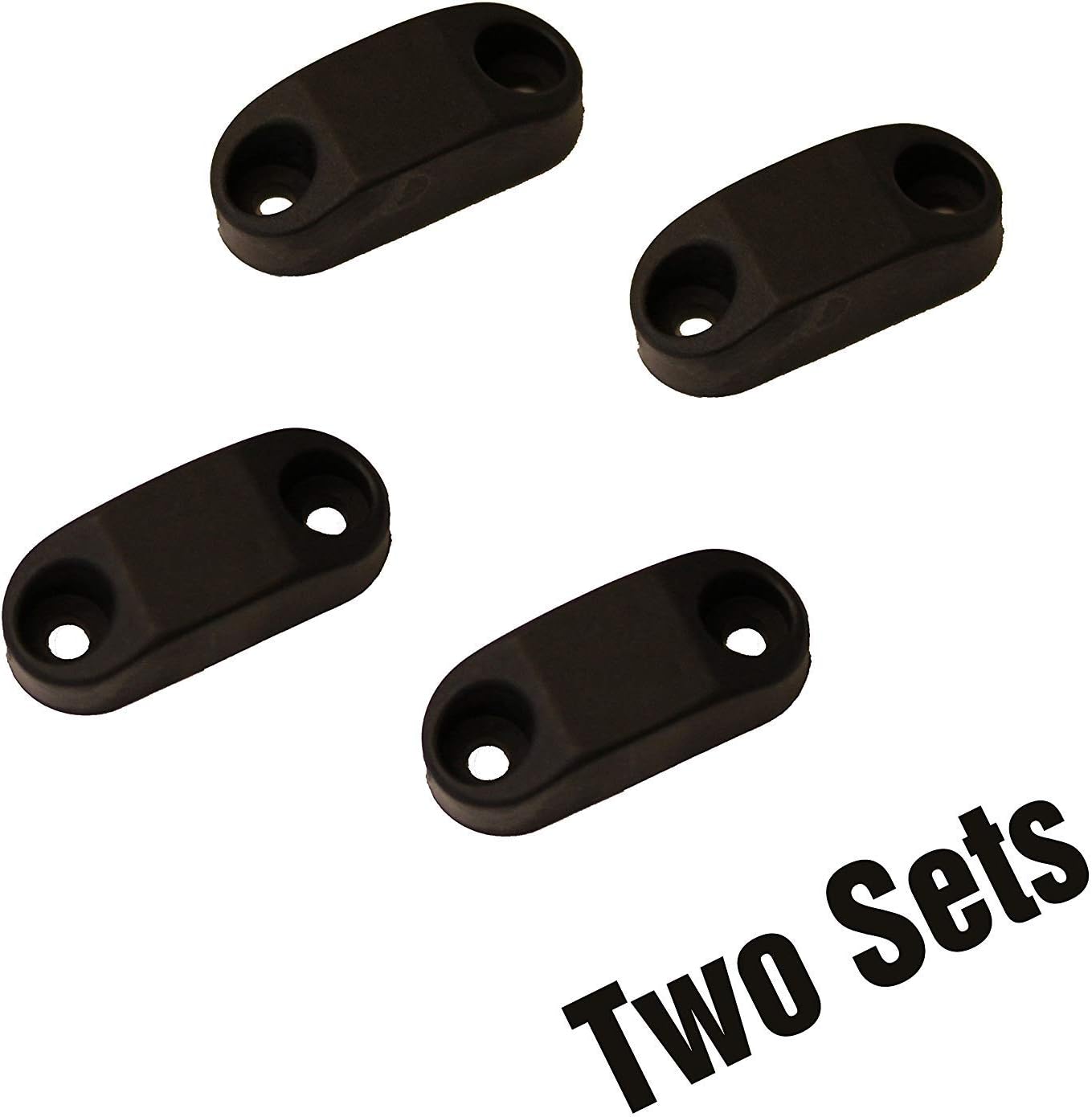 #1 Strongest - RV & Trailer Magnetic Door/Baggage Door Catch Camper Black Plastic (5-Pair)