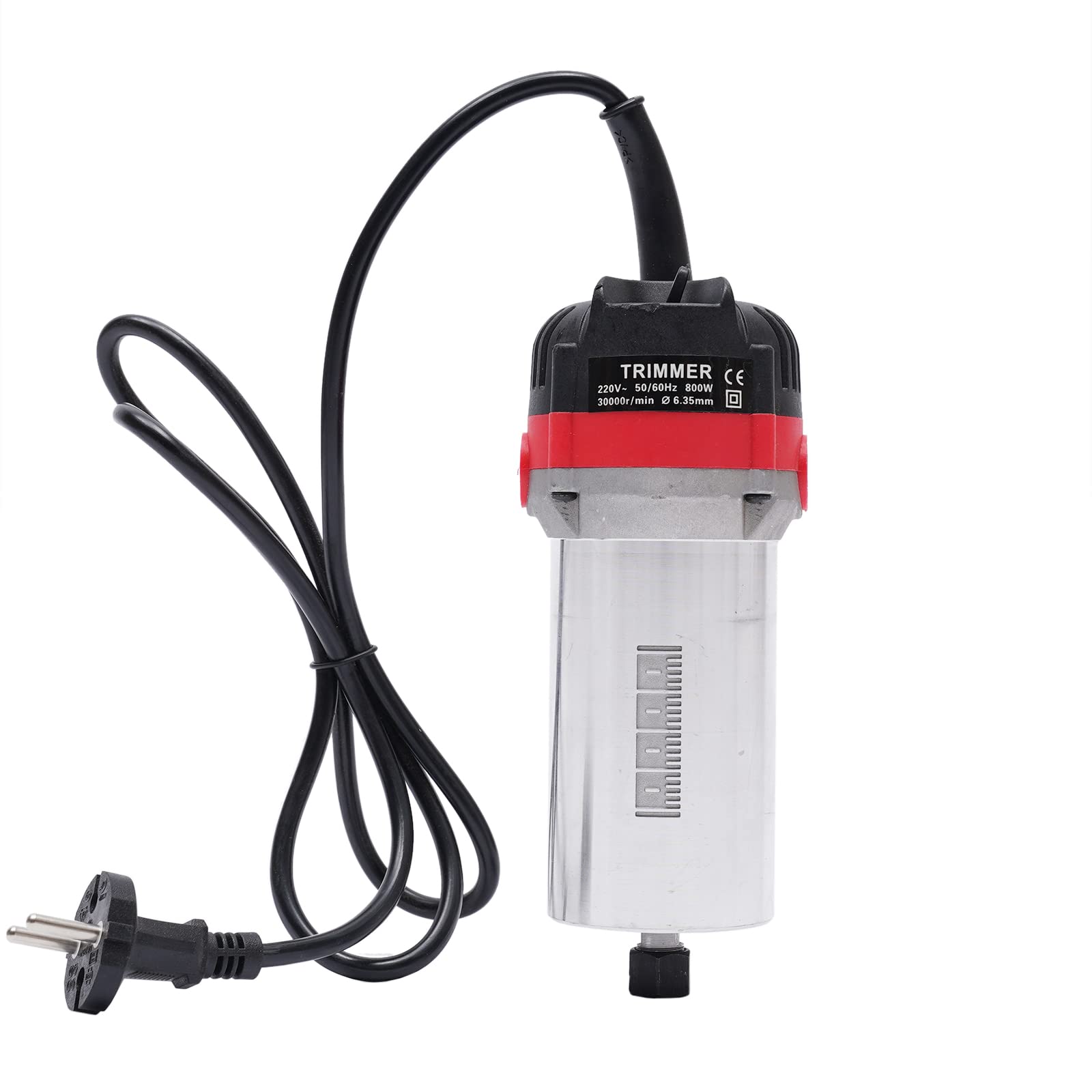 Fresadora de 220 V 800 W eléctrica de mano de 1/4 pulgadas, fresadora multifunción de madera, fresadora de cantos