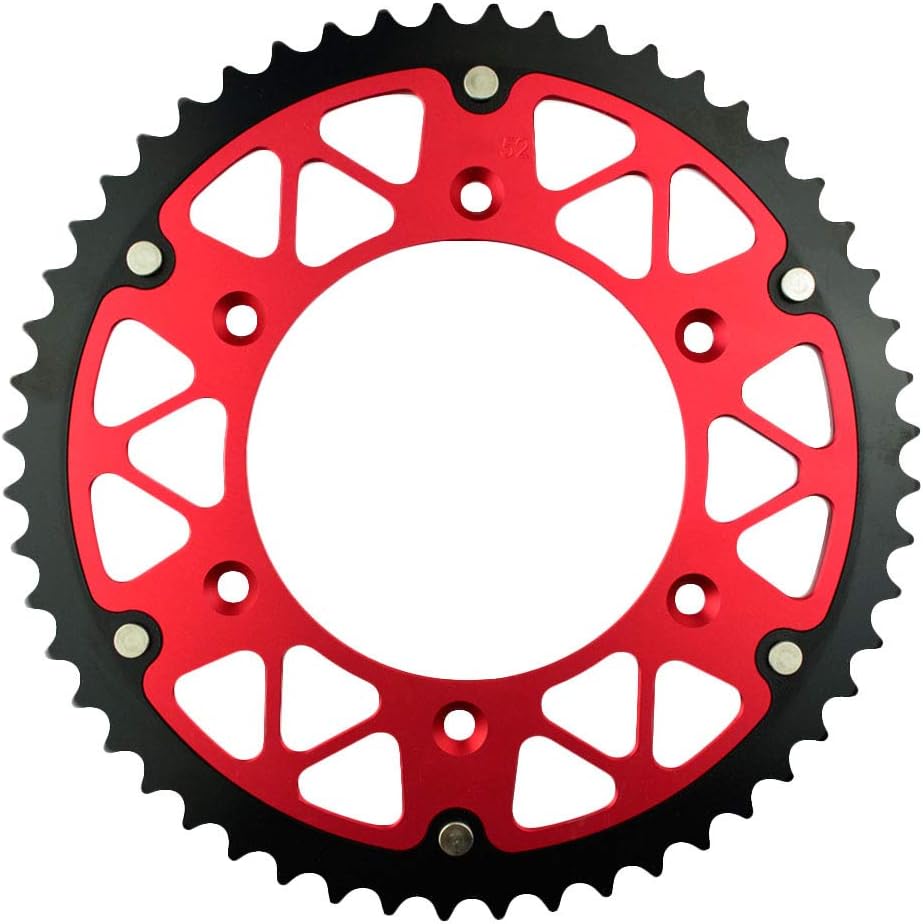 AHL Steel Aluminium Composite Rear Sprocket Compatible with Honda CRF450R CRF450 R 2002-2015 (51 Teeth)