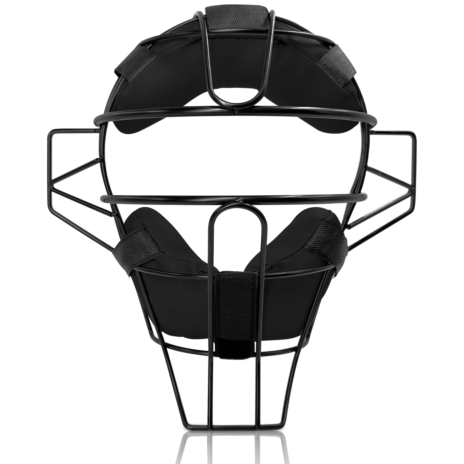 LeapBeast Máscara de Béisbol de Cara Completa, Casco Profesional de Béisbol, Ajuste Seguro Que Proporciona Protección y Comodidad, No Obstruye la Vista, Fácil de Instalar, Negro