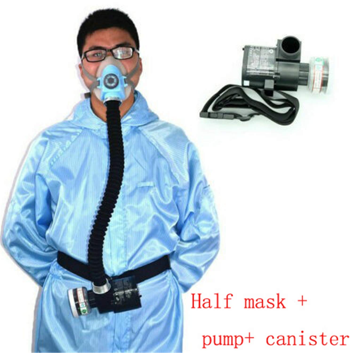 Respiratore integrale elettrico a flusso costante per gas chimico, polvere, vernice e protezione spray antiparassitari in laboratorio e applicazioni di saldatura