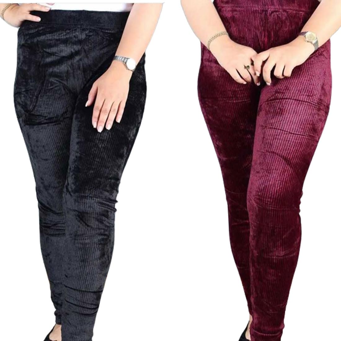cigain 2Pcs Women's Wool Fleece Lined Exercise Running Gym Trousers Pajama Yoga Pants/Autumn/Winter Outfits-picture-32