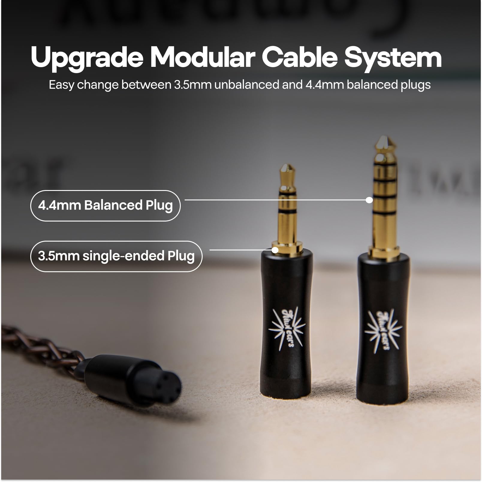 LINSOUL Kiwi Ears Septet 1DD 4BA 1 Planar 1 PZT Quadbrid IEM HiFi Ohrhörer mit 3,5 mm/4,4 mm modulares Kabel