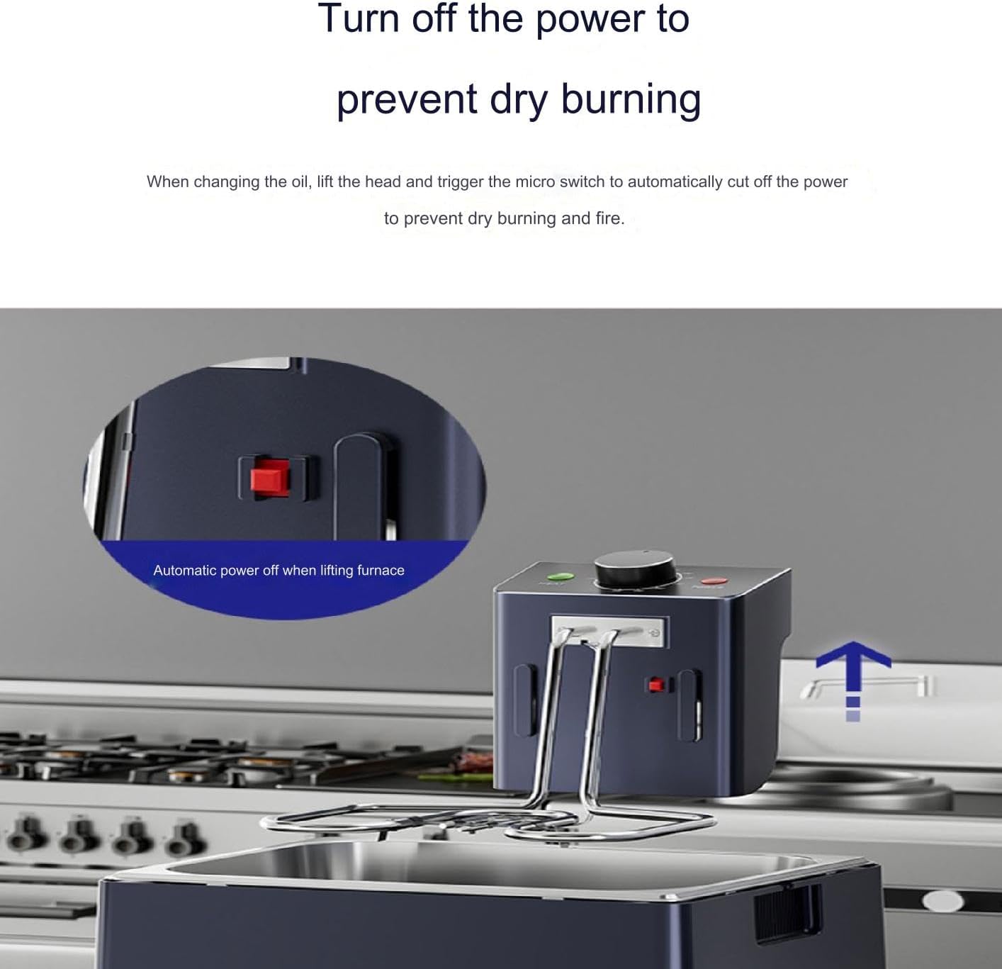 Intelligent Constant-Temperature Fryer, Precise Temperature Control, Golden and Crispy Frying, Multiple Safety Protections, Safe and Delicious Frying, Suitable for Home Kitchens