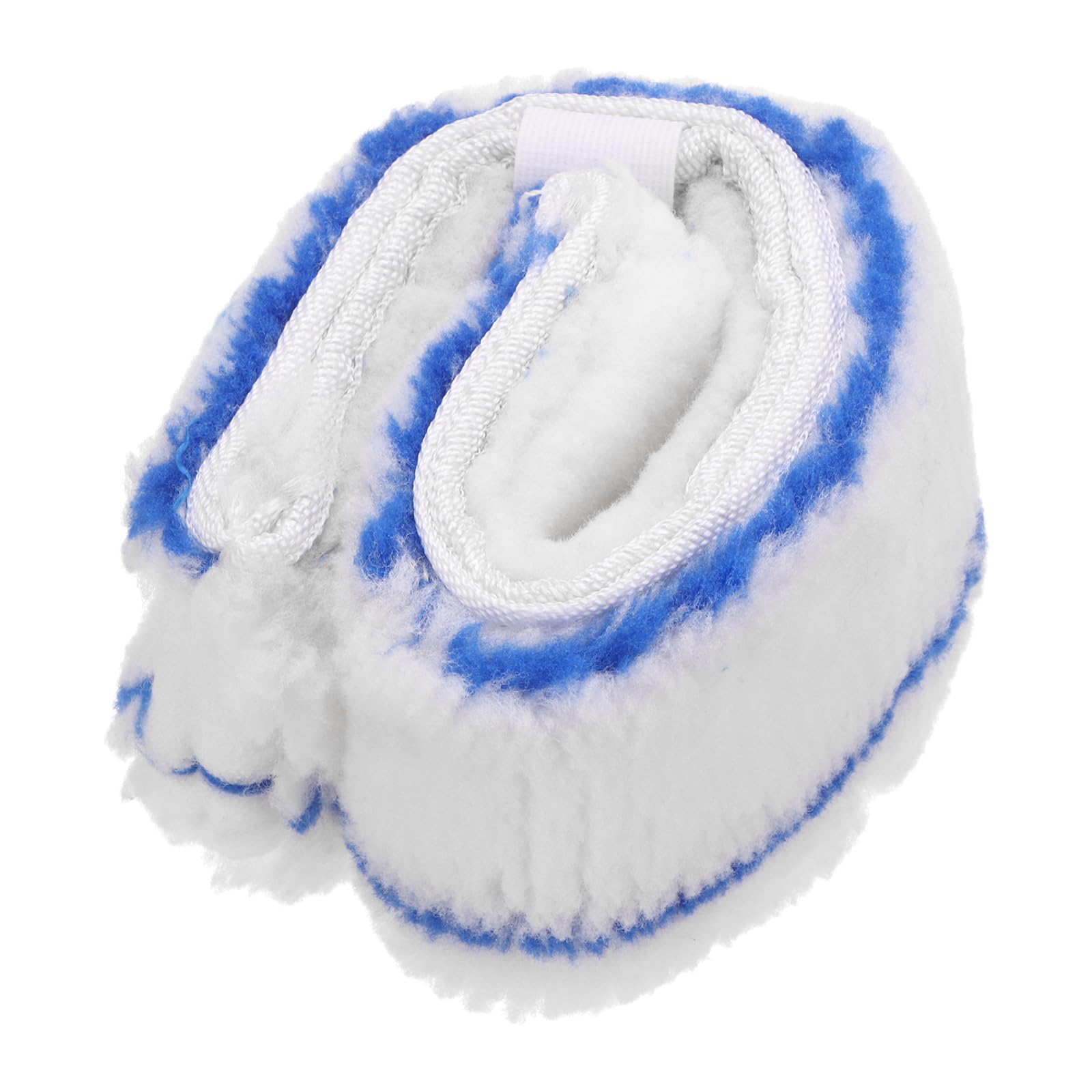 MECCANIXITY Microfiber Scrubber Replacement Head 9.84 Inch for Window Glass Marble Wall Home Bathroom, Blue/White