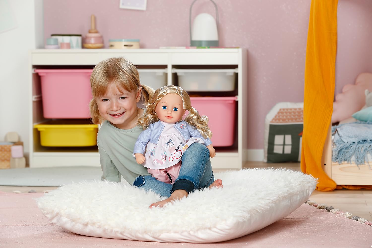 BABY Born Sophia Rose - Weiche 36cm große Babypuppe - Puppe mit hochwertigen blonden Haaren & Schlafaugen - Geeignet für Kinder ab 1 Jahr