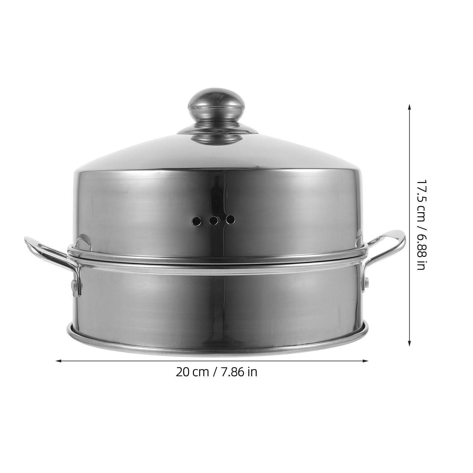 Mikikit Vaporera Cocedor de Verduras al Vapor de Aleación de Aluminio Tapa para Alimentos de Alta Temperatura y Calentamiento Uniforme para Patatas y Postres