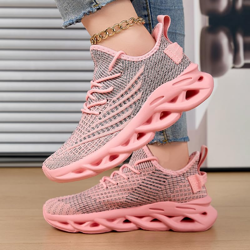Image of Running Shoes for Women Slip On Tennis Walking Sneakers Sport Fashion Casual Workout Gym Athletic Hiking Nurse Non Slip Lightweight Breathable Trainers