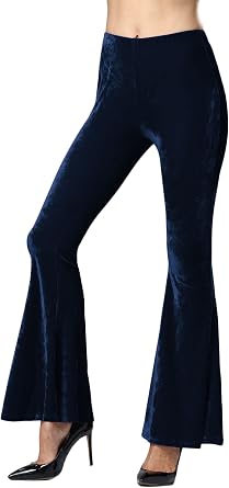 Pantalones Mujer De Vestir Largas Anchos Fiesta Invierno Tiro Alto  Acampanados Elegantes Pata Ancha Moda Elasticos Joven Vintage Pantalones  Colores Sólidos Mujeres: Amazon.es: Ropa