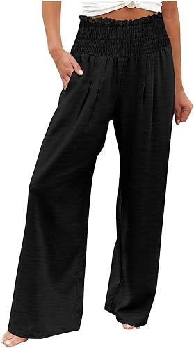 2026 Pantalon en Lin Coton Femme Été Léger Décontracté Pant Mode et Elegant Coup