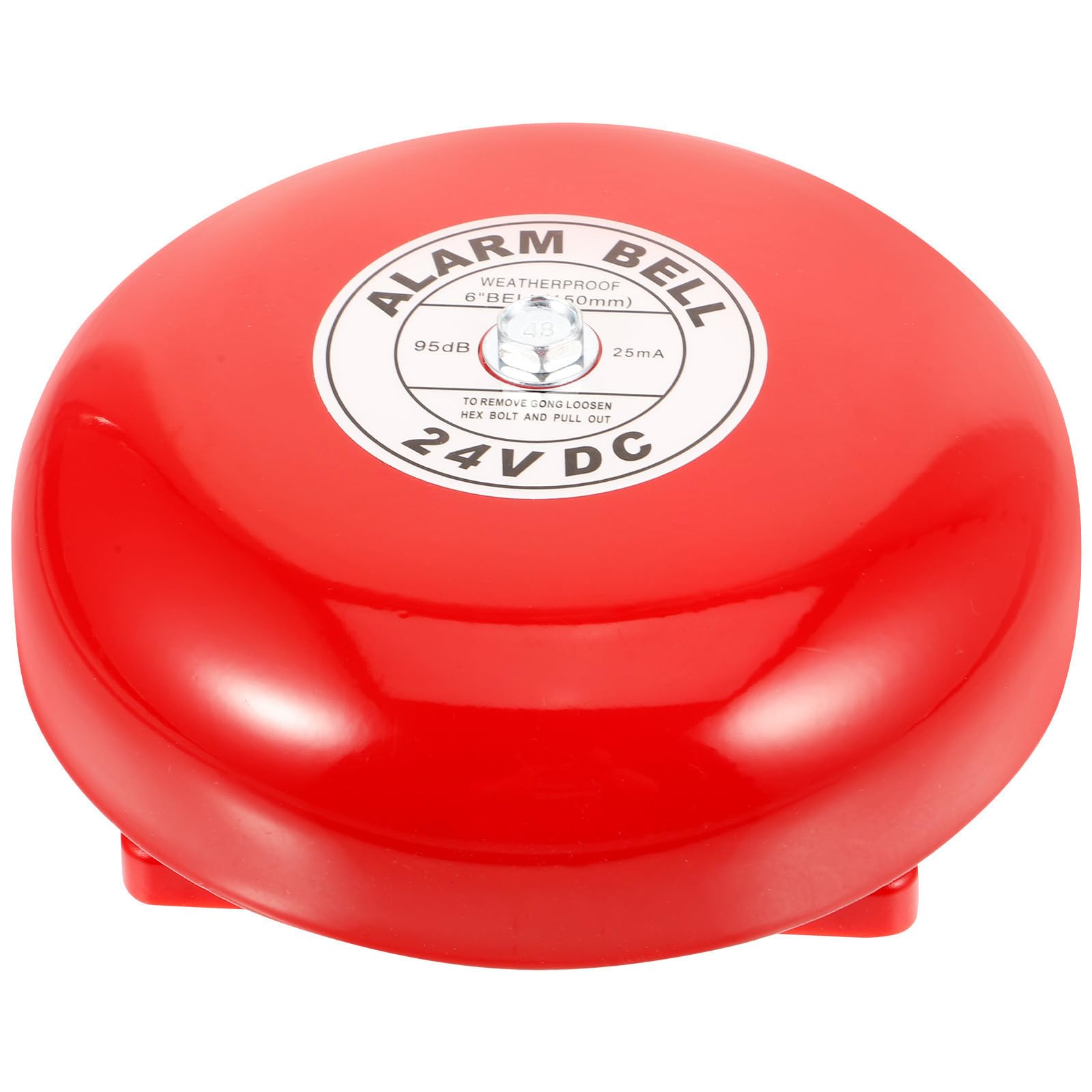 PRETYZOOM Timbre Eléctrico de 24v para Alarma de Seguridad Campana de Incendios, Material de Hierro, Instalación Fácil, Adecuado para Emergencias y Elevadores