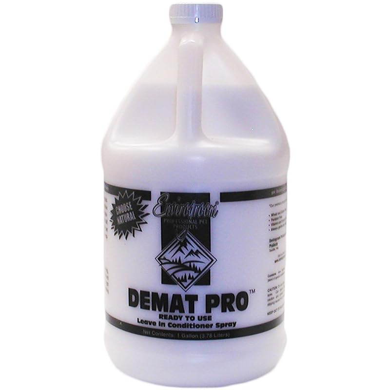 Condicionador Desembaraçante em Spray Envirogroom De-Mat Pro RTU para Cães, Gatos e Cavalos – 3,79 L