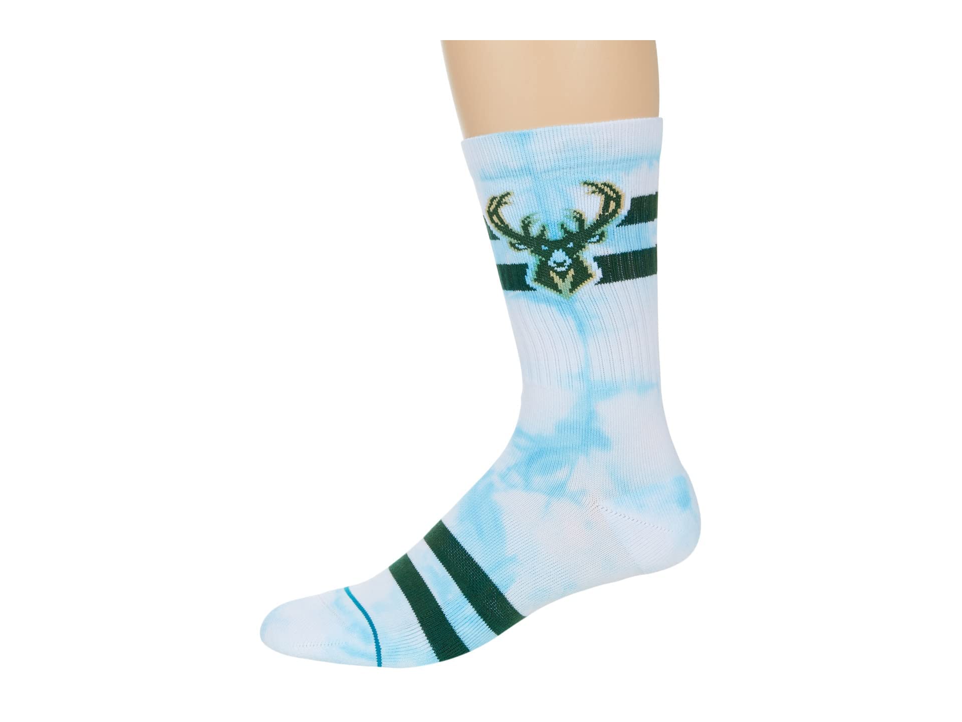 Stance NBA Milwaukee Bucks Dyed Blue LG (US Men's Shoe 9-13)