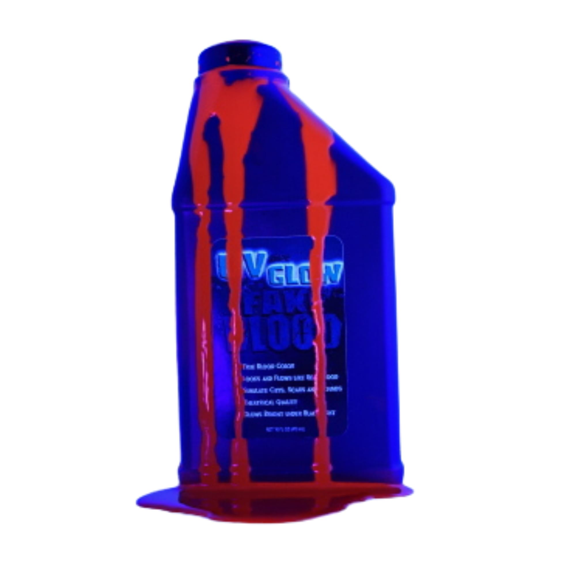 UV GLOW Fake Blood 16 Oz - GLOWS Under Blacklight SHAKE WELL