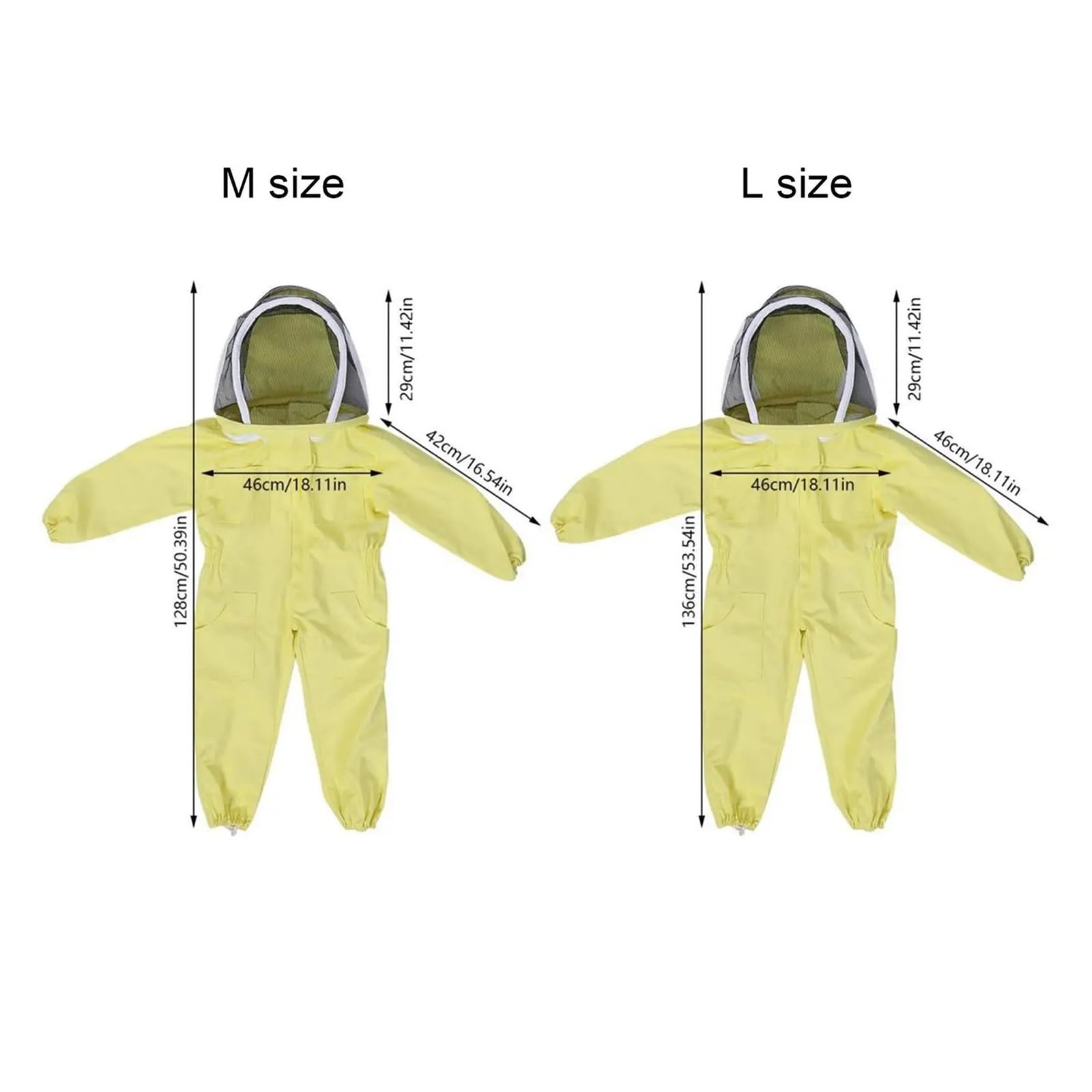 Traje de Apicultura Traje Protector de Cultura, Mono, Chaqueta de cultor, Ropa for niños y Adultos, Traje antiabejas de Cuerpo Completo, Ropa de Cultura de algodón(B Colorful)