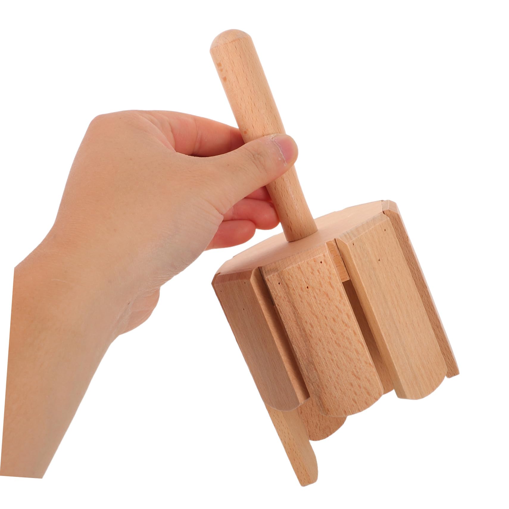 Tubo Rítmico de Ocho Tonos de Madera para Niños, 2 Piezas | Aprendizaje Temprano y Clases Escolares, Sonido Puro, Artesanía Precisa, Color Beige