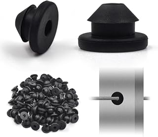 300 Pack Cable Rubber Grommets, Fit 1/8" 5/32" 3/16" Cables for Metal Posts, Protective Sleeves for Outdoor Indoor Railing