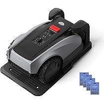 ECOVACS Goat O600 Robot Tosaerba Senza Cavi Perimetrali + 4*Robot Tagliaerba Kit Lame