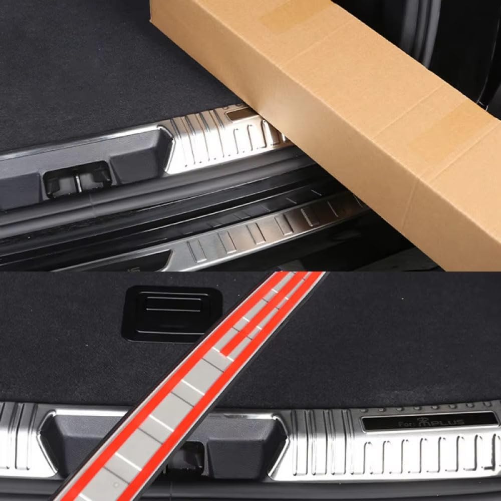 Protezione Paraurti Posteriore Posteriore Tronco Striscia Soglia Compatibile con per BYD Seal U DM-I 2023-2026,A-Silver