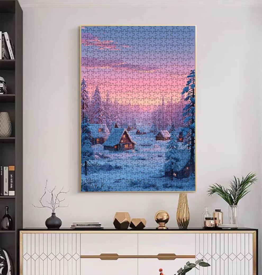 Puzzle 4000 Pezzi, Jigsaw Puzzle per Adulti, Casa Neve BLQSBGA6-499 | Puzzle Classici, Impossibile Difficile Sfidanti Puzzles, Puzzle Decorativo per La Famiglia, Come Regalo e Decorazione Pareti