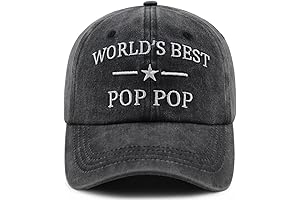 World's Best Poppop Hat for Men, Premium Embroidered Pop Pop Hat