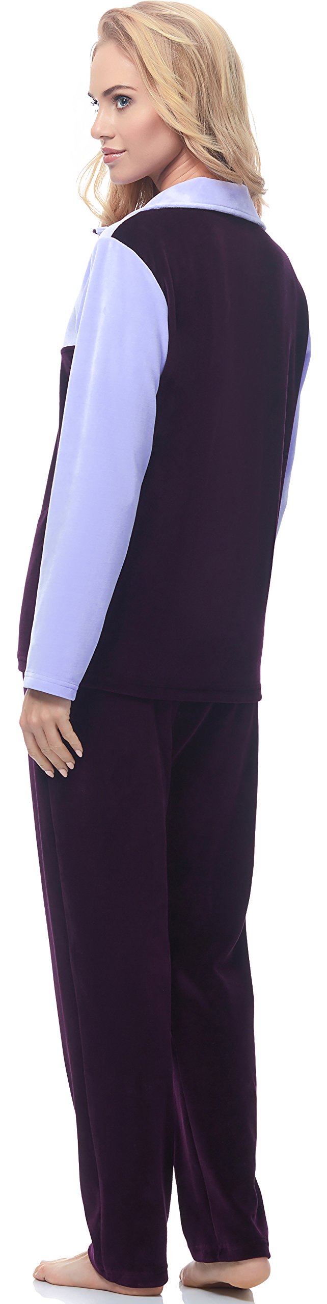 Merry Style Dres Damski z Weluru MSMG001 (Fioletowy(1725), M)