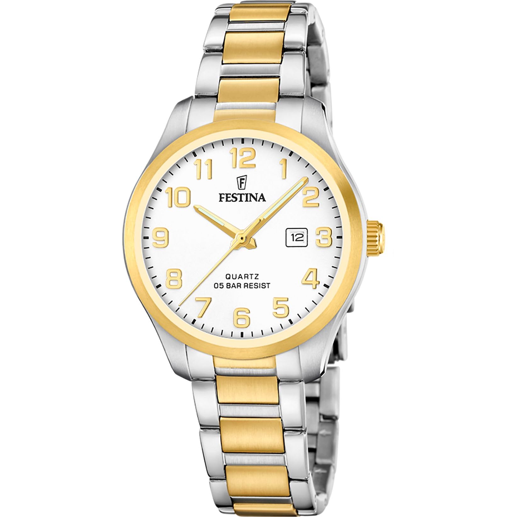 Festina Orologio Donna Analogico in Acciaio Inossidabile 316l Multi | Movimento al Quarzo, Vetro Minerale ad Alta Resistenza, Impermeabile 5 ATM, Calendario F20739/1