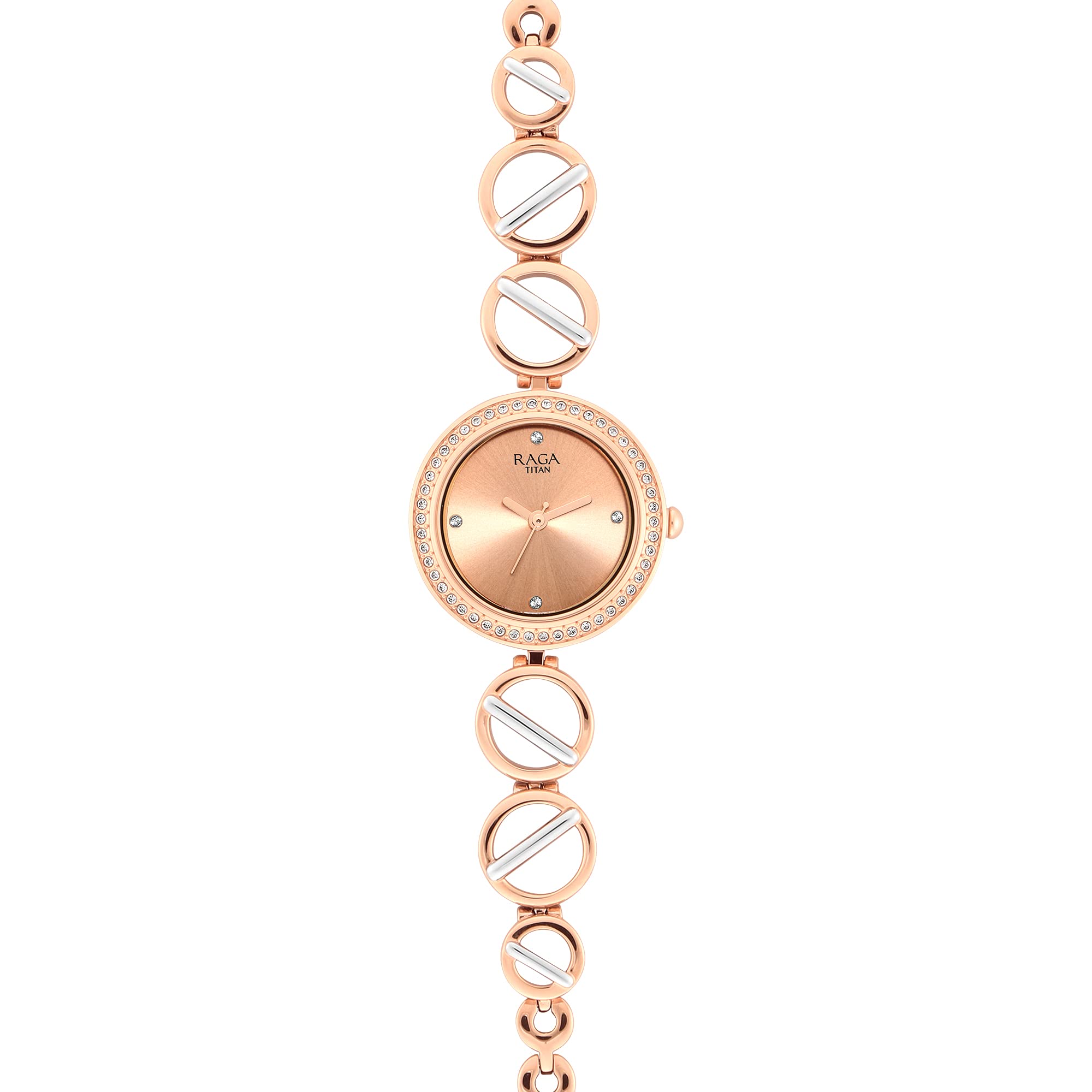 Titan Stainless Steel Analog Rose Gold Dial Womens Watch-2643Km01/Np2643Km01, Band Color:Multicolor (B09B9SLLCB) Amazon Price History, Amazon Price Tracker