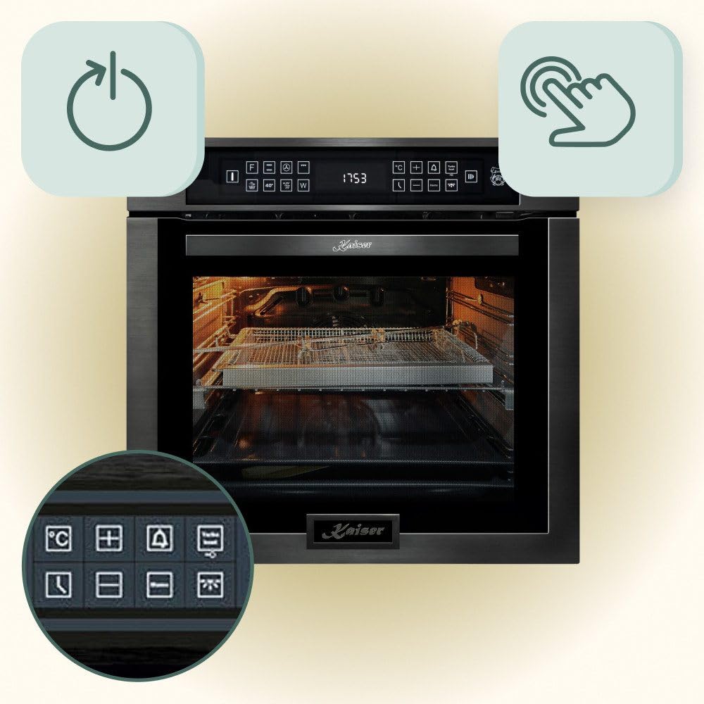 KAISER Piekarnik do zabudowy EH 6306 N RS, 86 l 15 Fkt. Grill Air fryer Full Touch